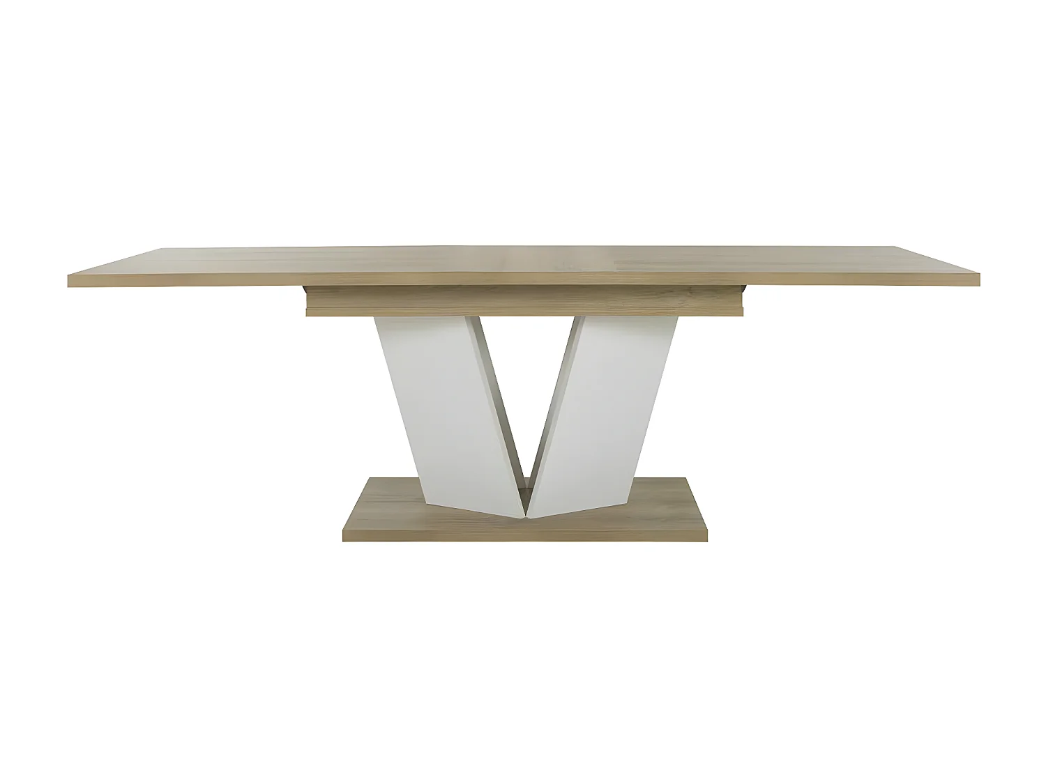 Table de repas à allonge Bois/Blanc - PURA