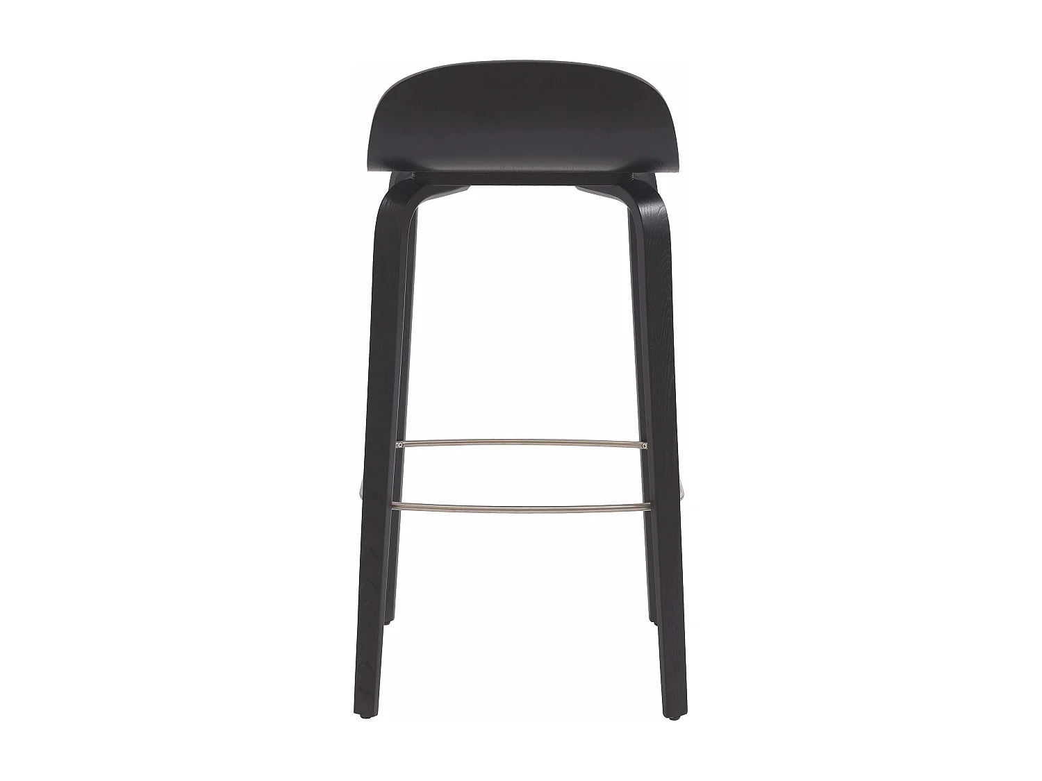 Kinderstoel van zwart natuurlijk eiken multiplex