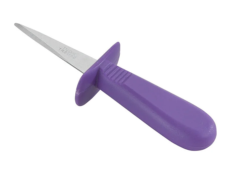 Couteau à huître avec manche en polypropylène coloré