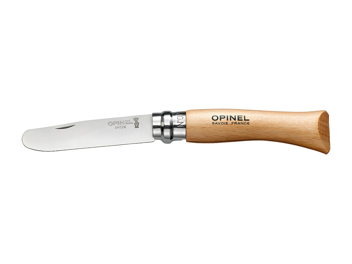 Couteau Opinel N°7 Enfant Personnalisable - Lame Arrondie Sécurité, Gravure Prénom - Coffret Premier Opinel Avec étui