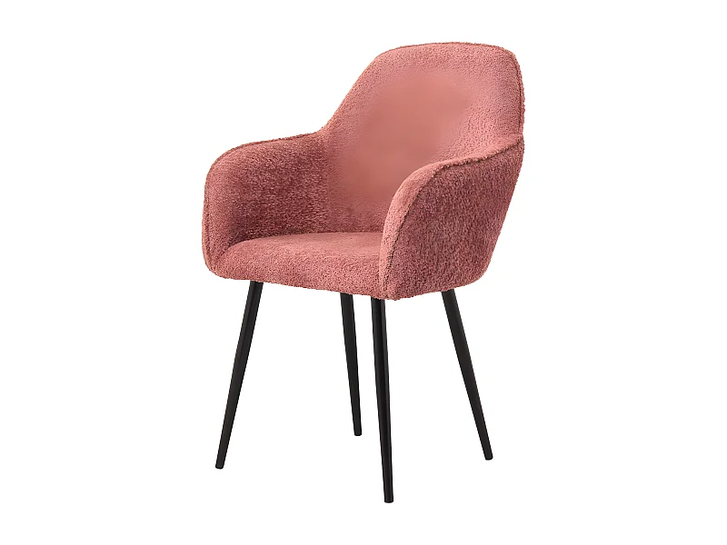 Fauteuil Bouclette rose
