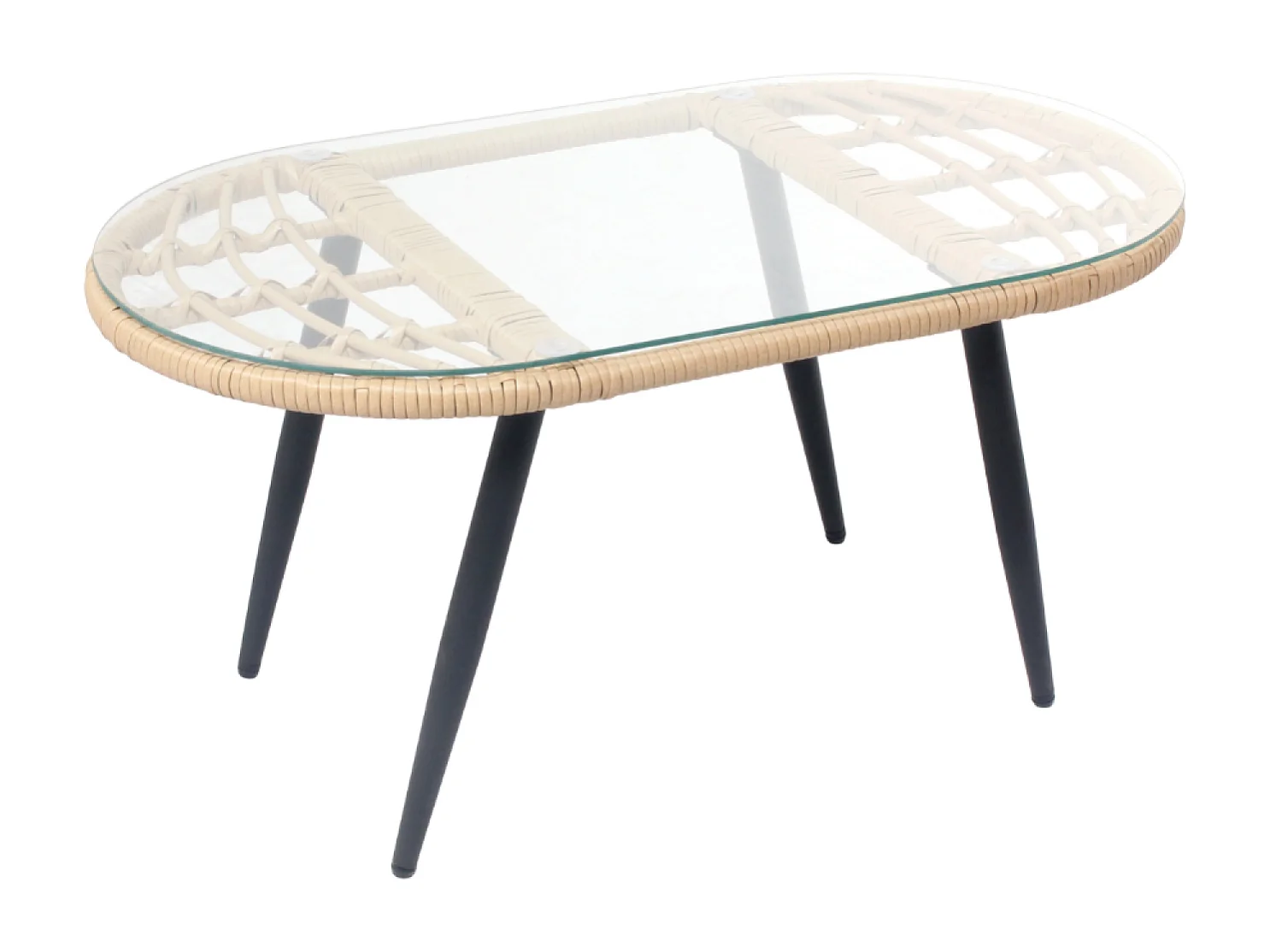 Set di mobili da giardino divano 4 posti + poltrone grigio scuro EVORA