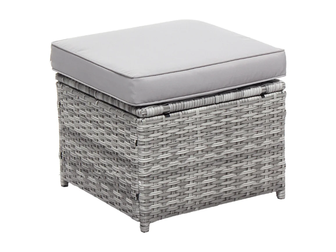 Loungeset 6 plaatsen grijs VIANA - Elegante en praktische ontspanningsruimte