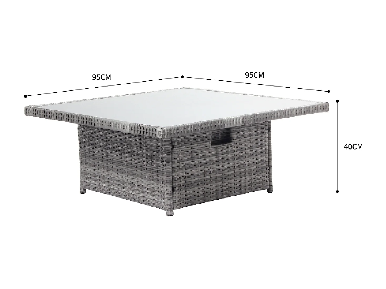 Loungeset 6 plaatsen grijs VIANA - Elegante en praktische ontspanningsruimte