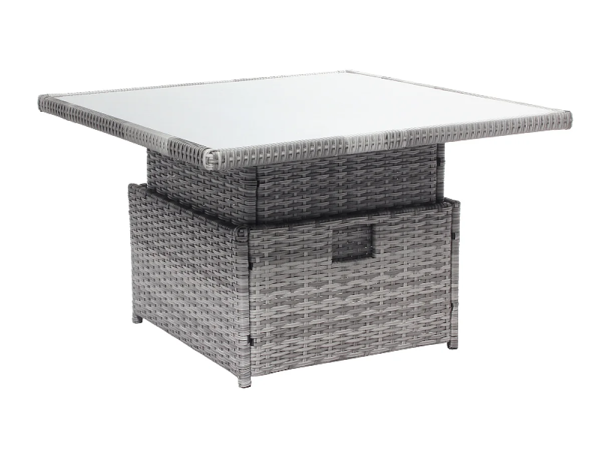 Salon de jardin 6 places gris VIANA