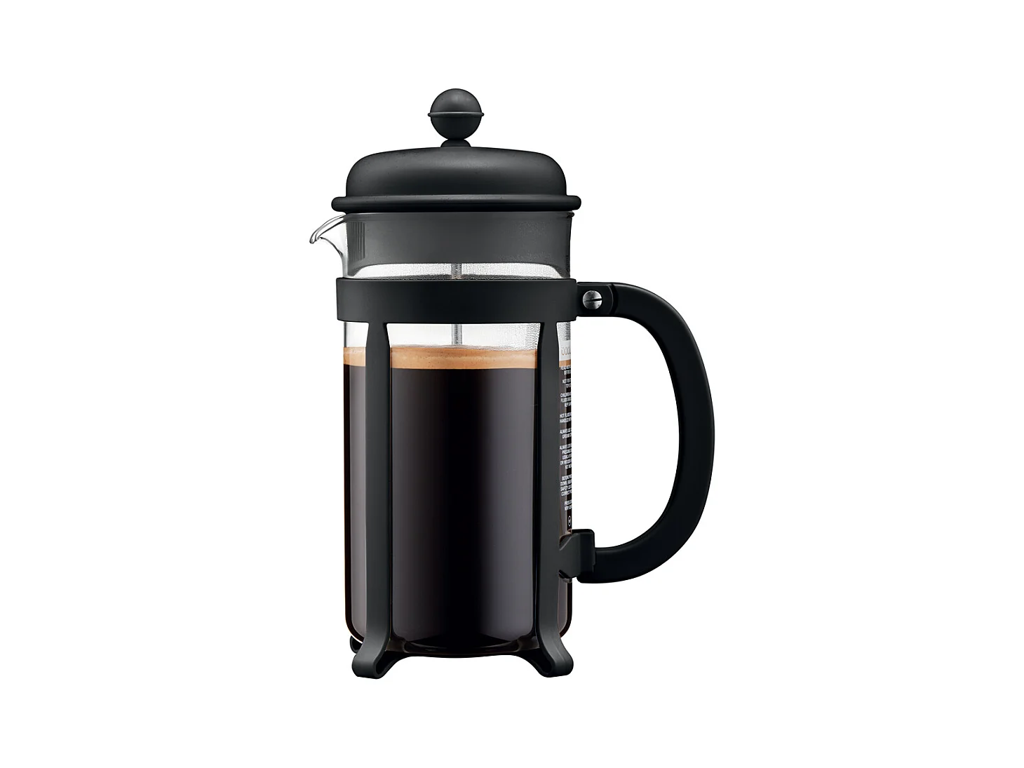 Cafetière à piston 8 tasses Java noir