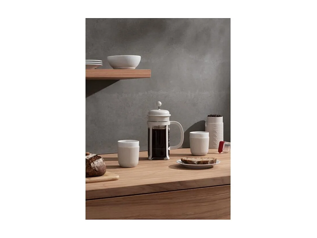 Cafetière à piston 8 tasses Java crème