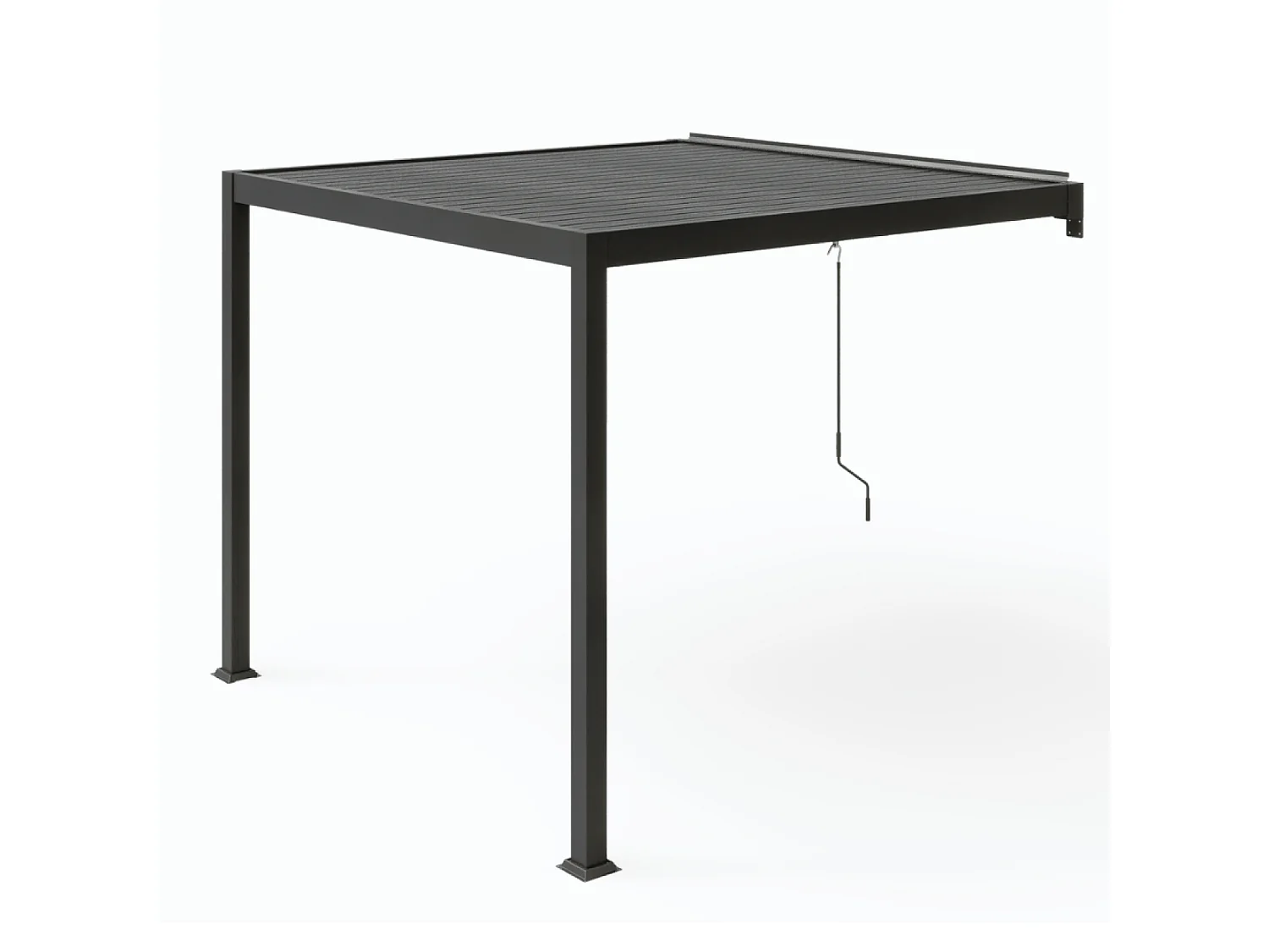 Pergola bioclimatique adossée 3x3 m AGADIR