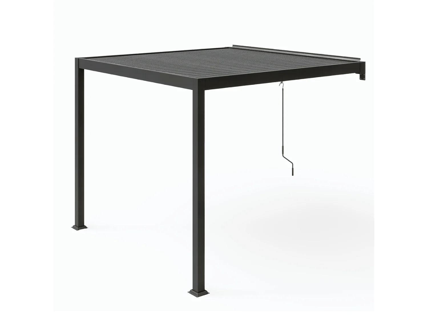 Pergola bioclimatique adossée 3x3 m AGADIR