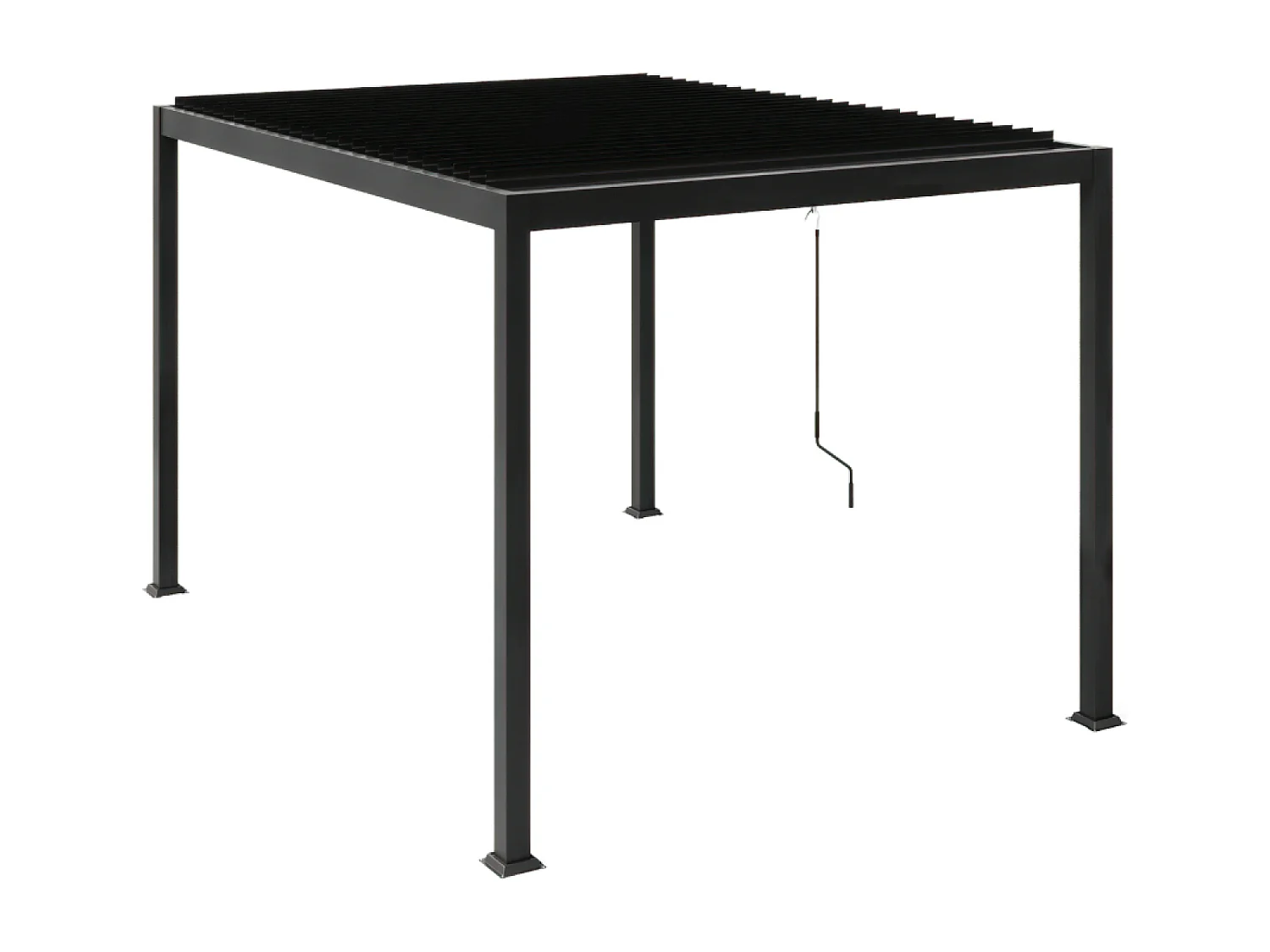 Pergola bioclimatique adossée 3x4 m BANES