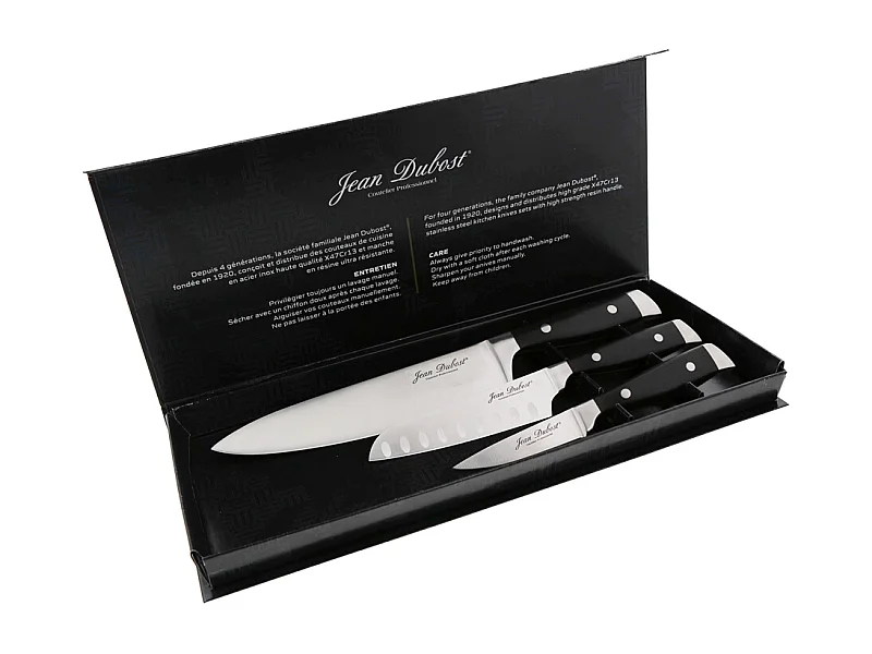 Coffret 3 couteaux Massif