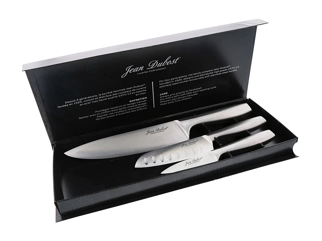 Coffret 3 couteaux Fusal