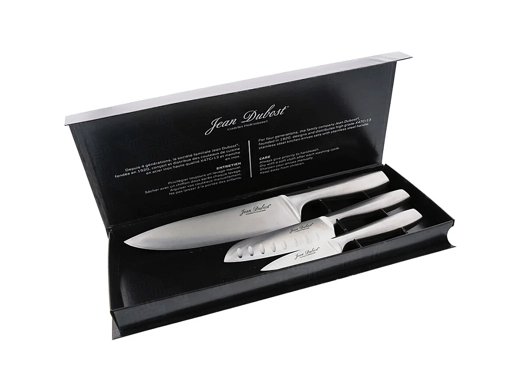 Coffret 3 couteaux Fusal