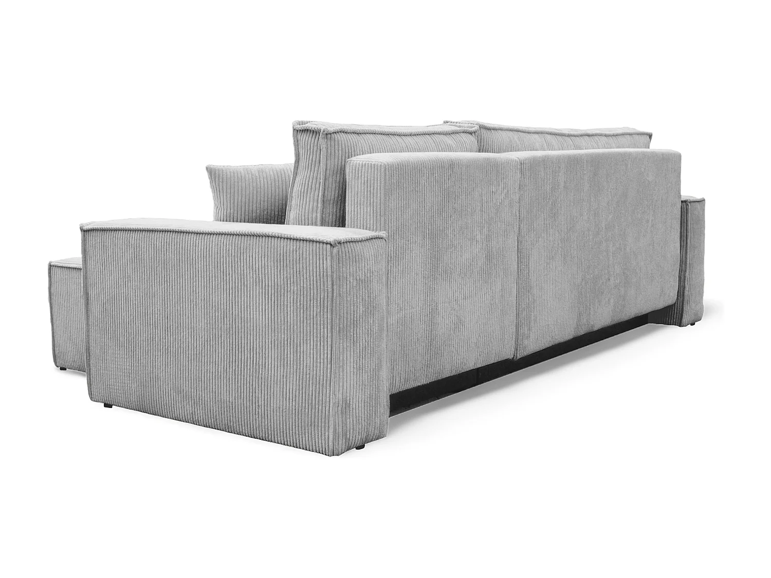 Hoekslaapbank Parijs omkeerbaar om te bouwen tot stof Grijs3