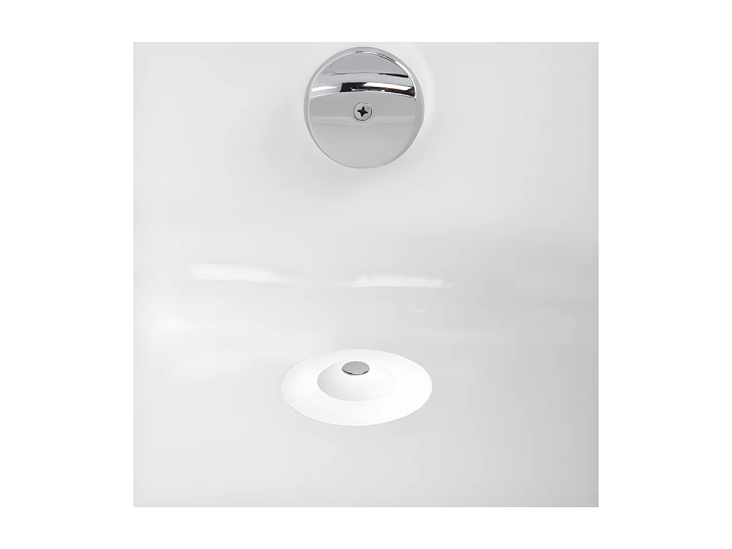 Bonde de douche ou baignoire Flex blanc