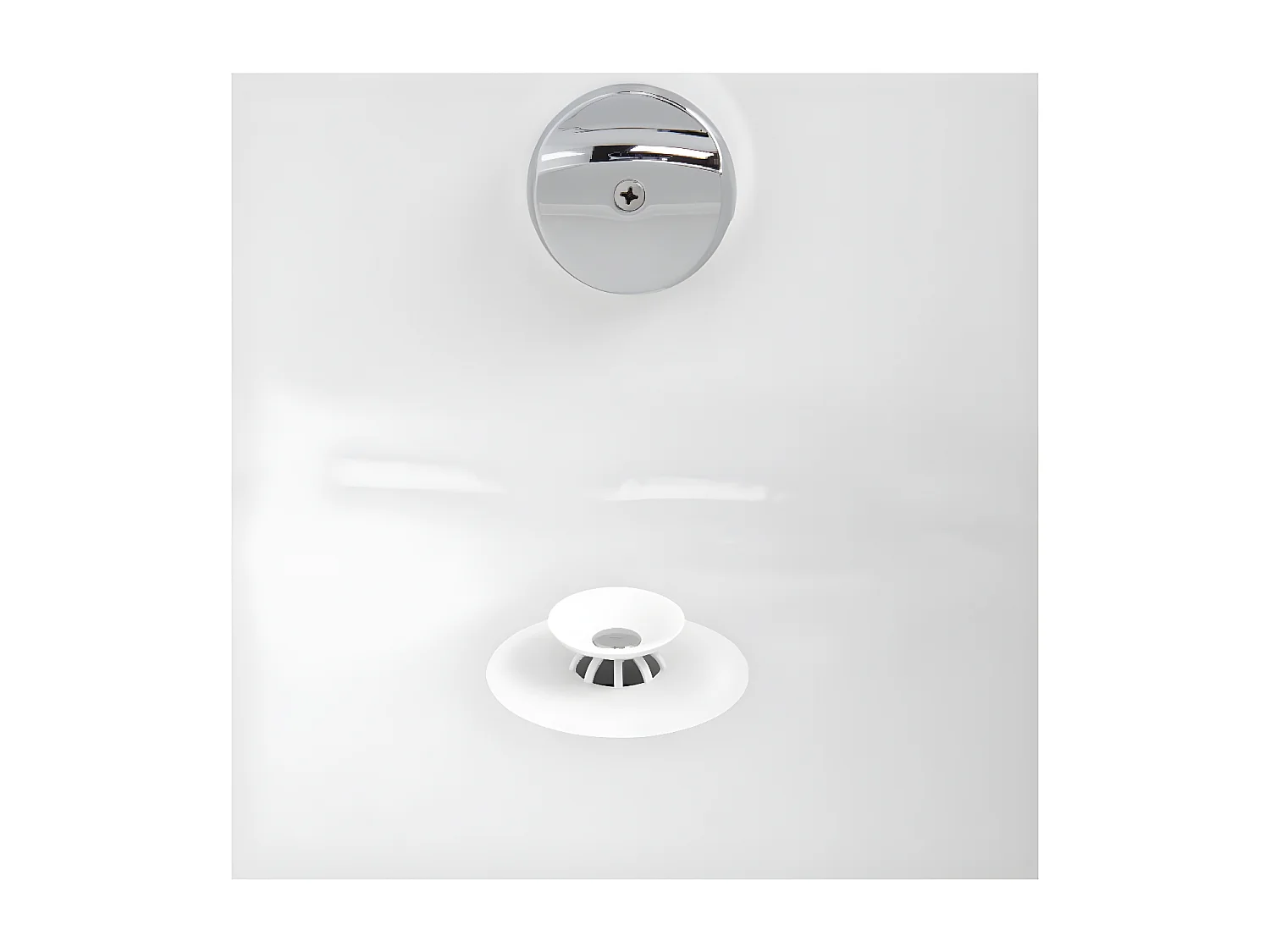 Bonde de douche ou baignoire Flex blanc