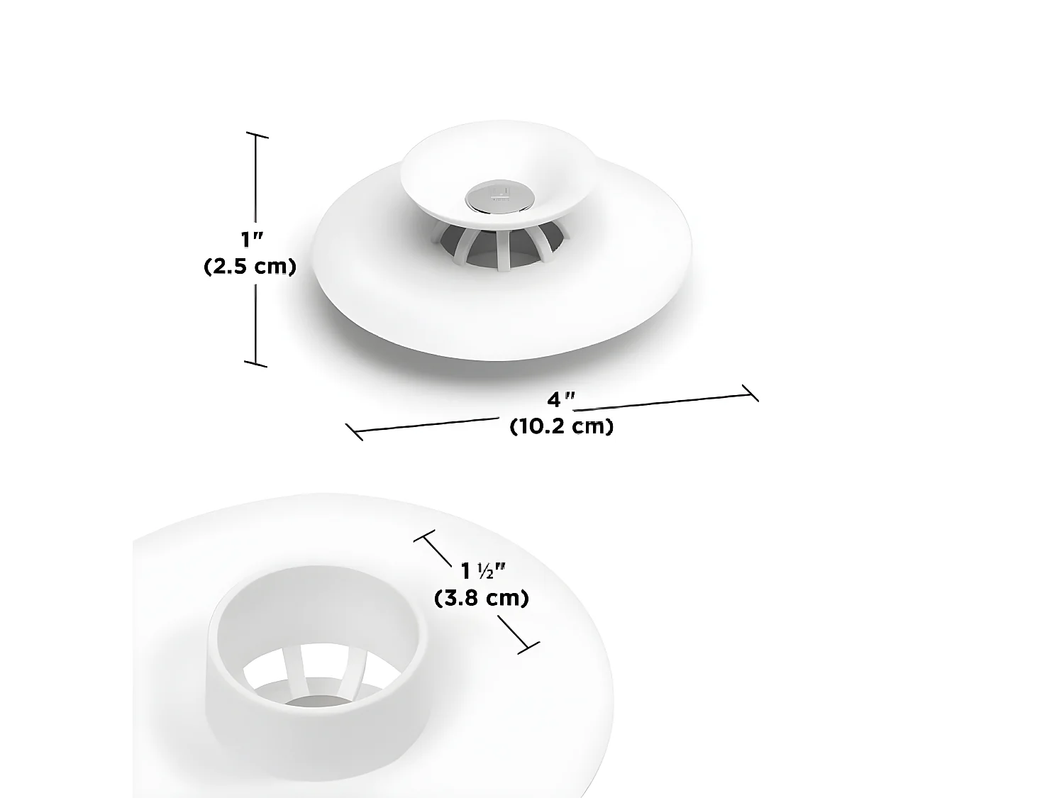 Bonde de douche ou baignoire Flex blanc