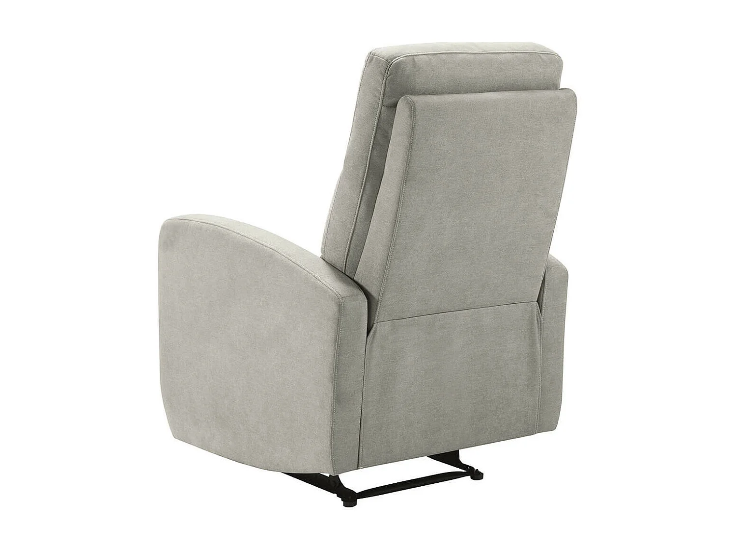 LERIDA - Fauteuil Relax Electrique Tissu Gris Clair