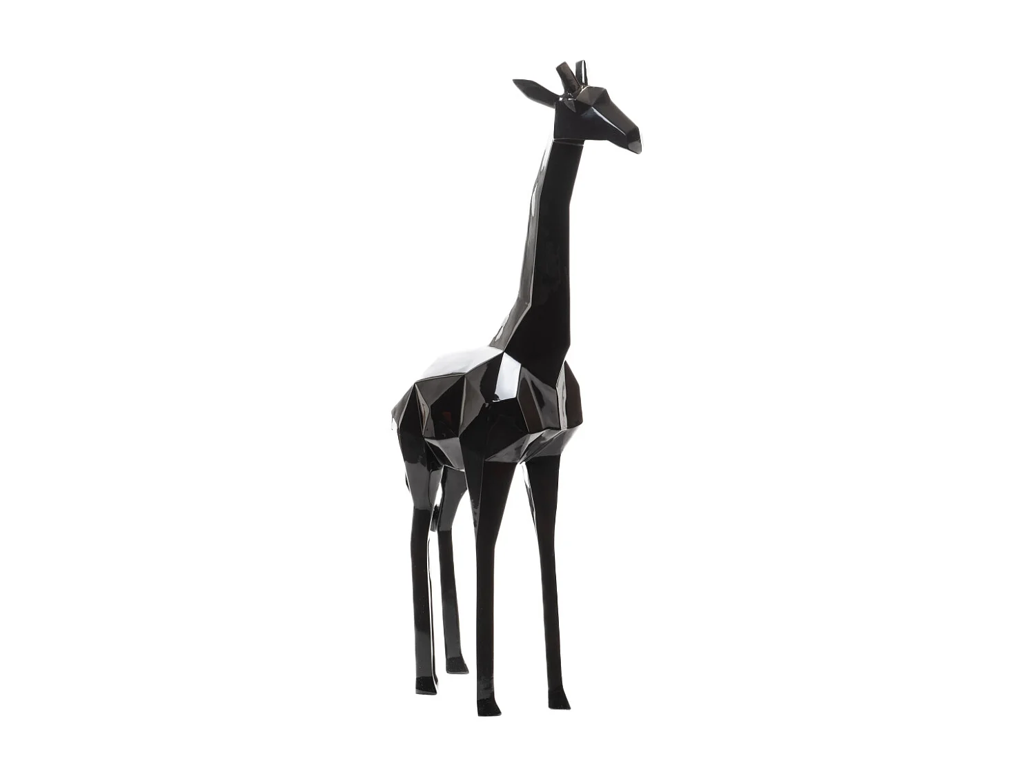 Girafe origami noir 140 cm