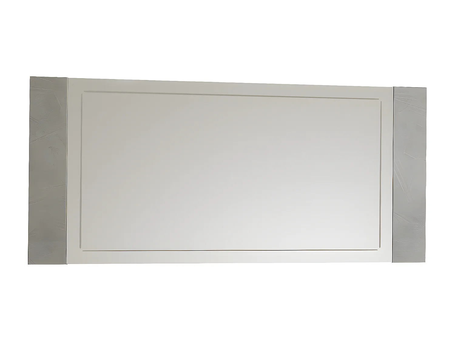 BRISE - Miroir avec Contour Finition Béton Laqué
