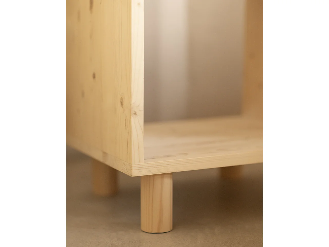 Table de chevet en bois massif ton naturel 50,5x32cm - HERA - DECOWOOD