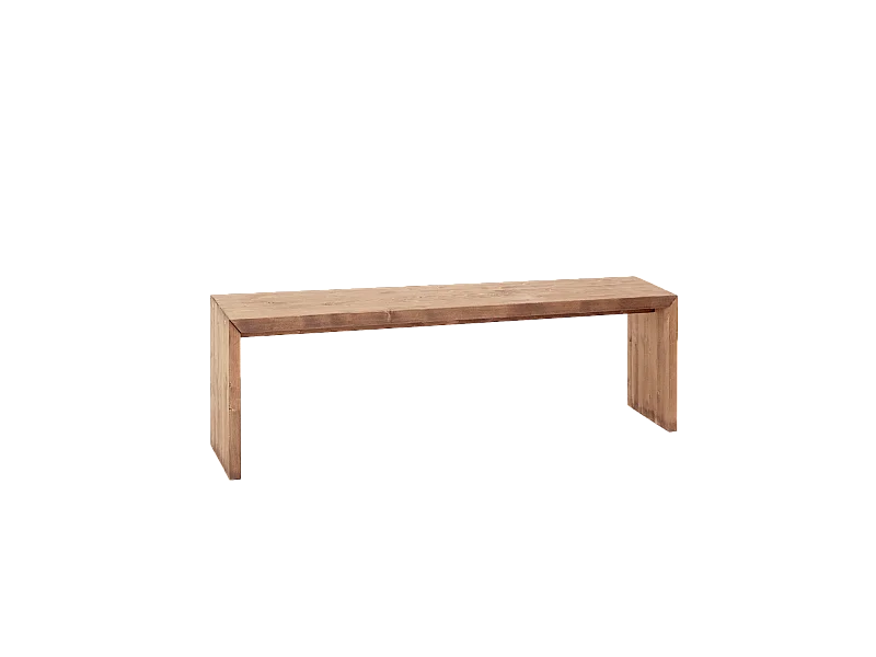 Banc en bois de sapin vieilli 145x45cm - TELVA - DECOWOOD