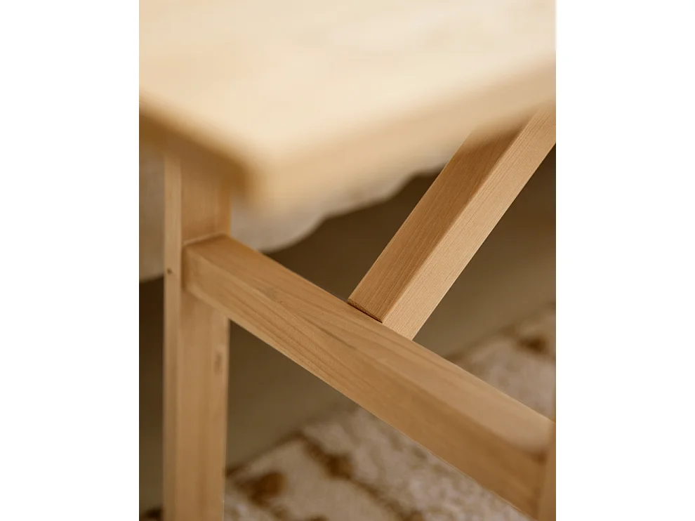 Banc en bois de sapin marron 120x45cm - SIEP - DECOWOOD