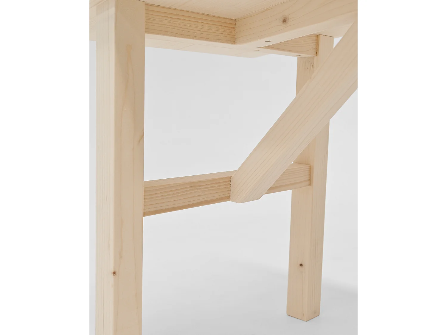 Panca rettangolare in legno masello in tono naturale 115x45cm - SIEP - DECOWOOD