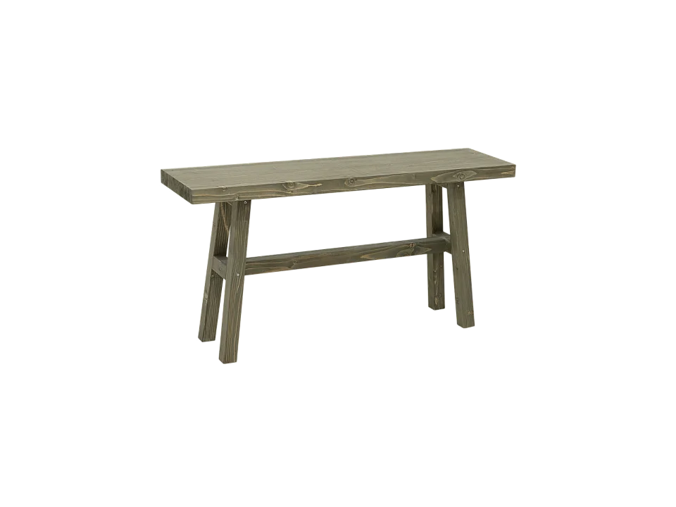 Panca decorativa in legno massello in tono verde 100x50cm - BATÁN - DECOWOOD