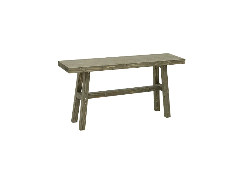 Panca decorativa in legno massello in tono verde 100x50cm - BATÁN - DECOWOOD