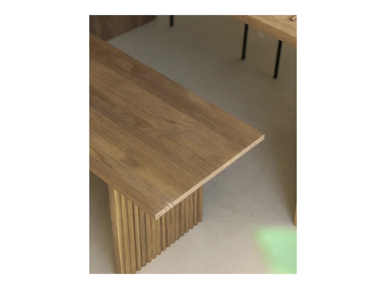 Banc en bois de pin vieilli 120x45cm - BALI - DECOWOOD