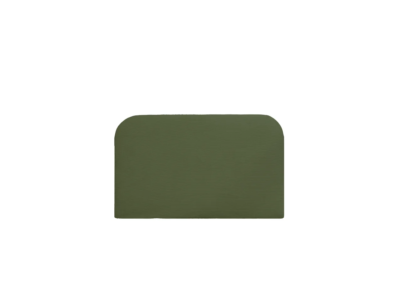 Testiera imbottita rimovibile in velluto in tono verde 160x110cm - LOLA - DECOWOOD