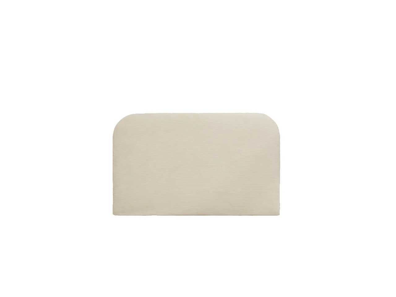 Tête de lit déhoussable en velours côtelé beige 140x110cm - LOLA - DECOWOOD