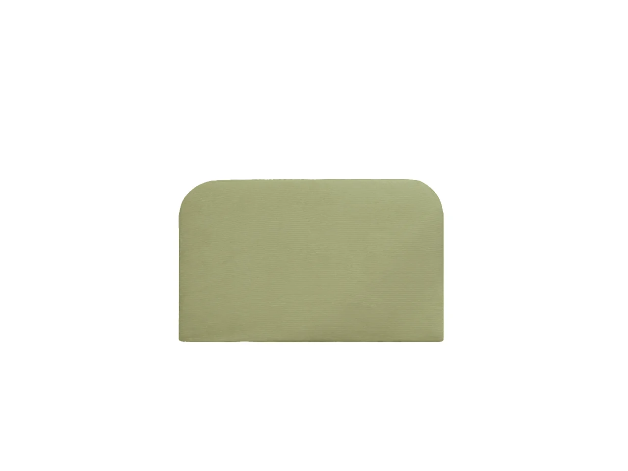 Testiera imbottita rimovibile in velluto in tono lime 140x110cm - LOLA - DECOWOOD
