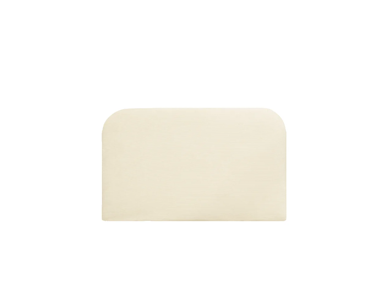 Cabecero tapizado desenfundable de pana blanco roto de 180x110cm - LOLA - DECOWOOD