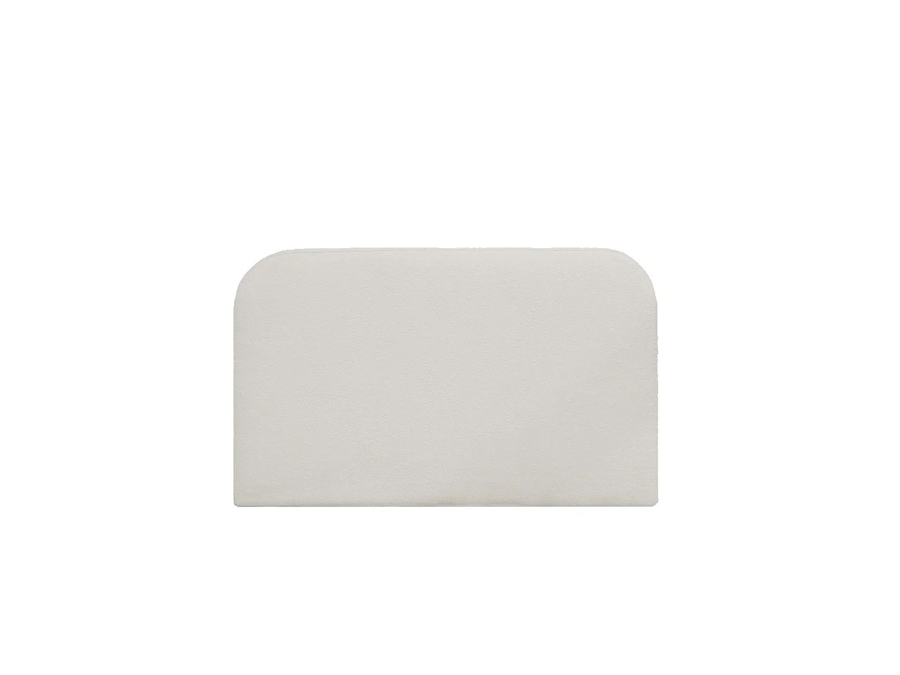 Testiera imbottita sfoderabile in bouclé in tono grigio chiaro 160x110cm - BERTA - DECOWOOD