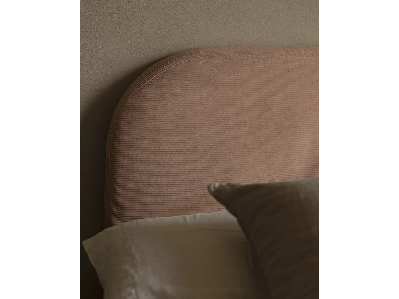 Cabecero tapizado desenfundable de pana coral de 180x110cm - LOLA - DECOWOOD