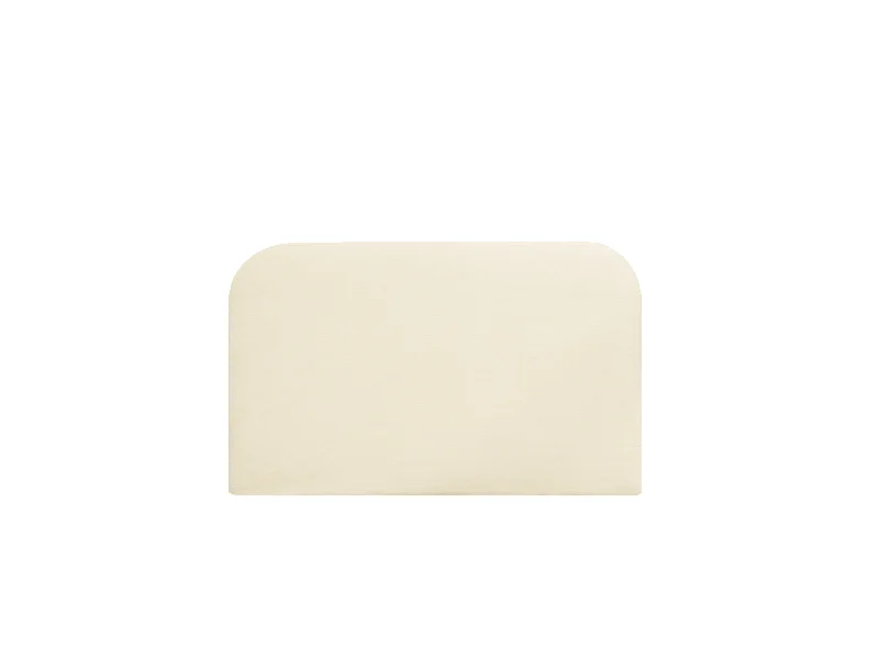 Cabecero tapizado desenfundable de pana blanco roto de 160x110cm - LOLA - DECOWOOD