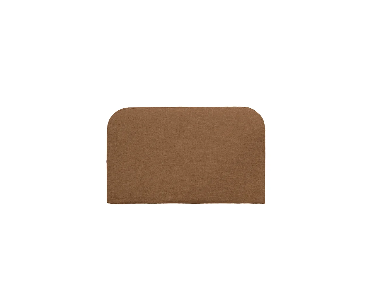 Cabecero tapizado desenfundable de lino teja de 140x110cm - MIA - DECOWOOD