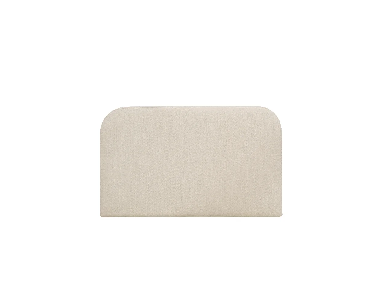 Tête de lit déhoussable en bouclé blanc 160x110cm - BERTA - DECOWOOD