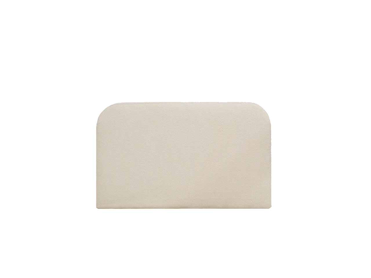 Testiera imbottita sfoderabile in bouclé in tono bianco 160x110cm - BERTA - DECOWOOD