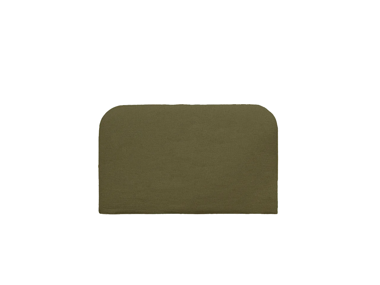 Cabecero tapizado desenfundable de lino verde de 160x110cm - MIA - DECOWOOD