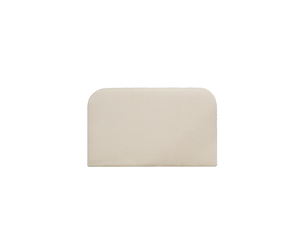 Cabecero tapizado desenfundable de bouclé beige de 160x110cm - BERTA - DECOWOOD