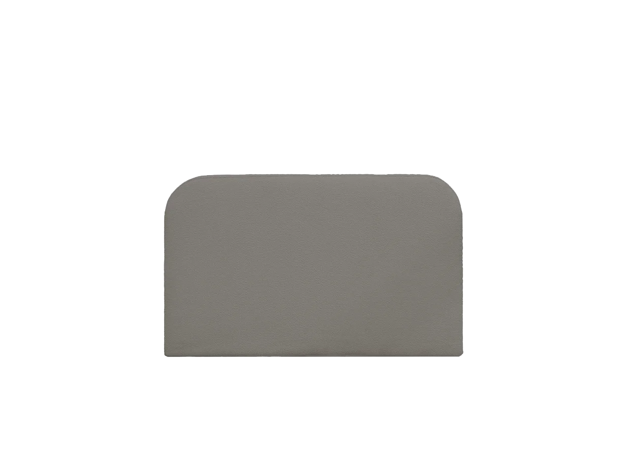 Testiera imbottita sfoderabile in bouclé in tono grigio scuro 160x110cm - BERTA - DECOWOOD