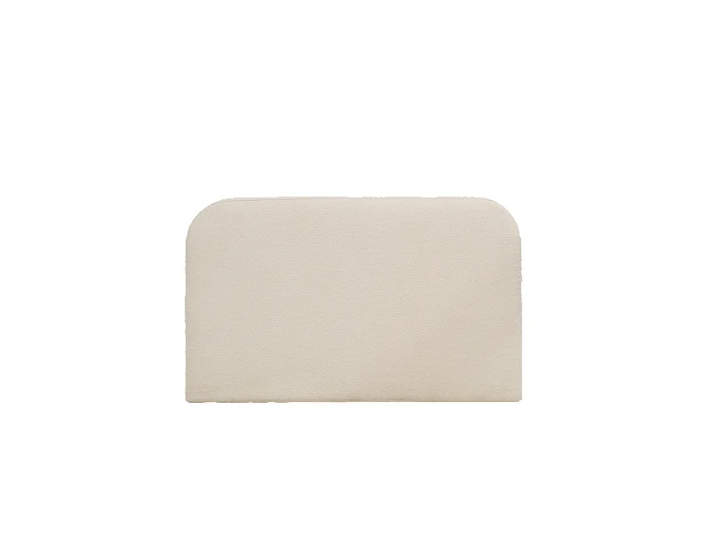 Cabecero tapizado desenfundable de bouclé blanco de 180x110cm - BERTA - DECOWOOD