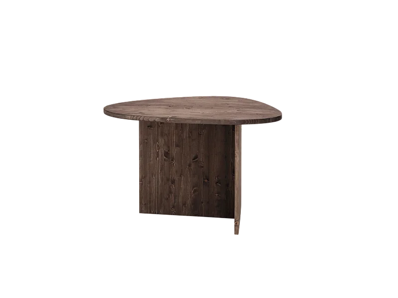 Table à manger en bois de sapin marron 142,9x75cm - MUR - DECOWOOD