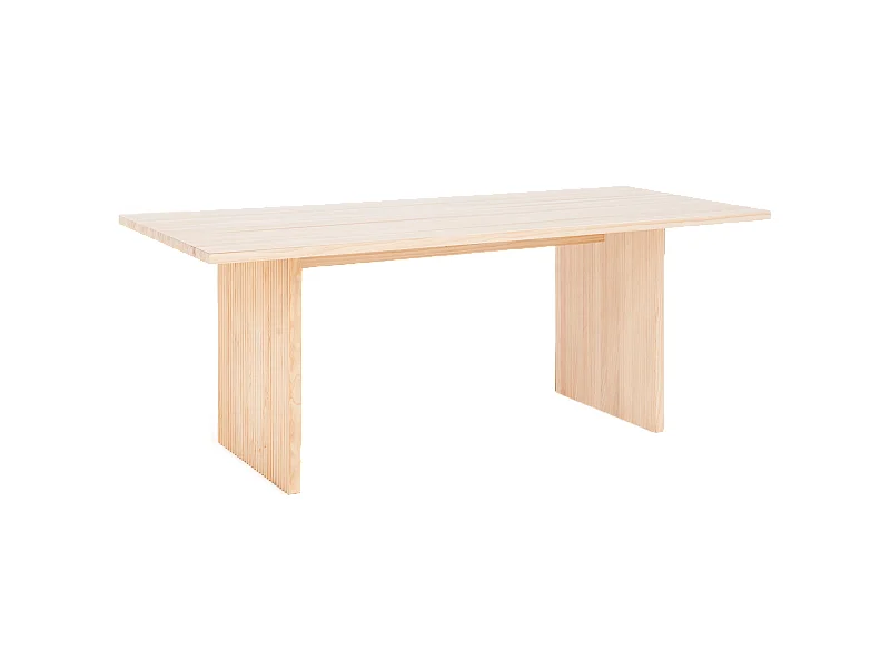 Table de salle à manger en bois naturel 180x75cm - BALI - DECOWOOD
