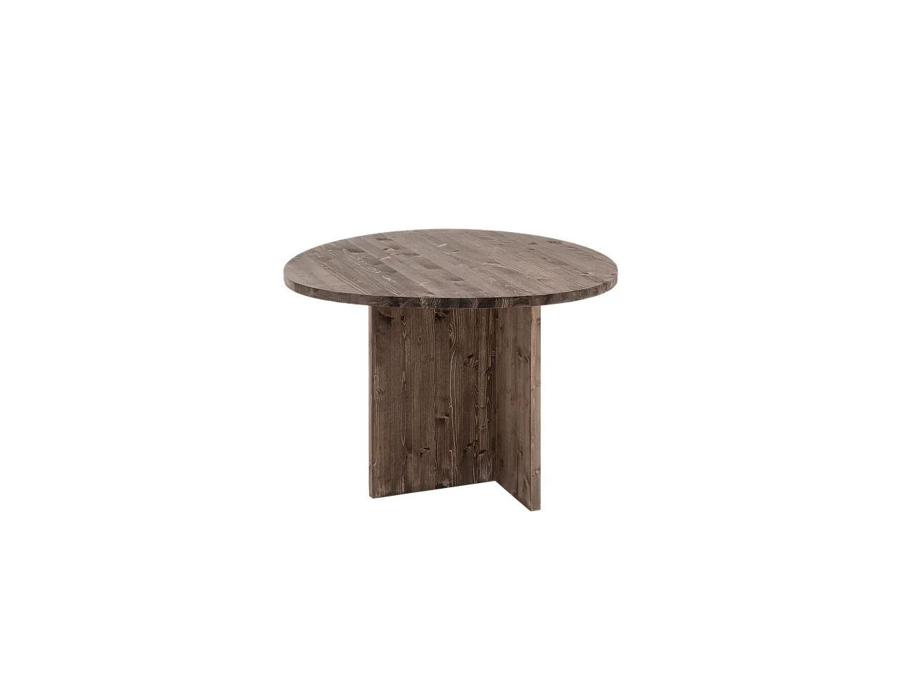 Table à manger en bois de sapin marron 101x75cm - MUR - DECOWOOD