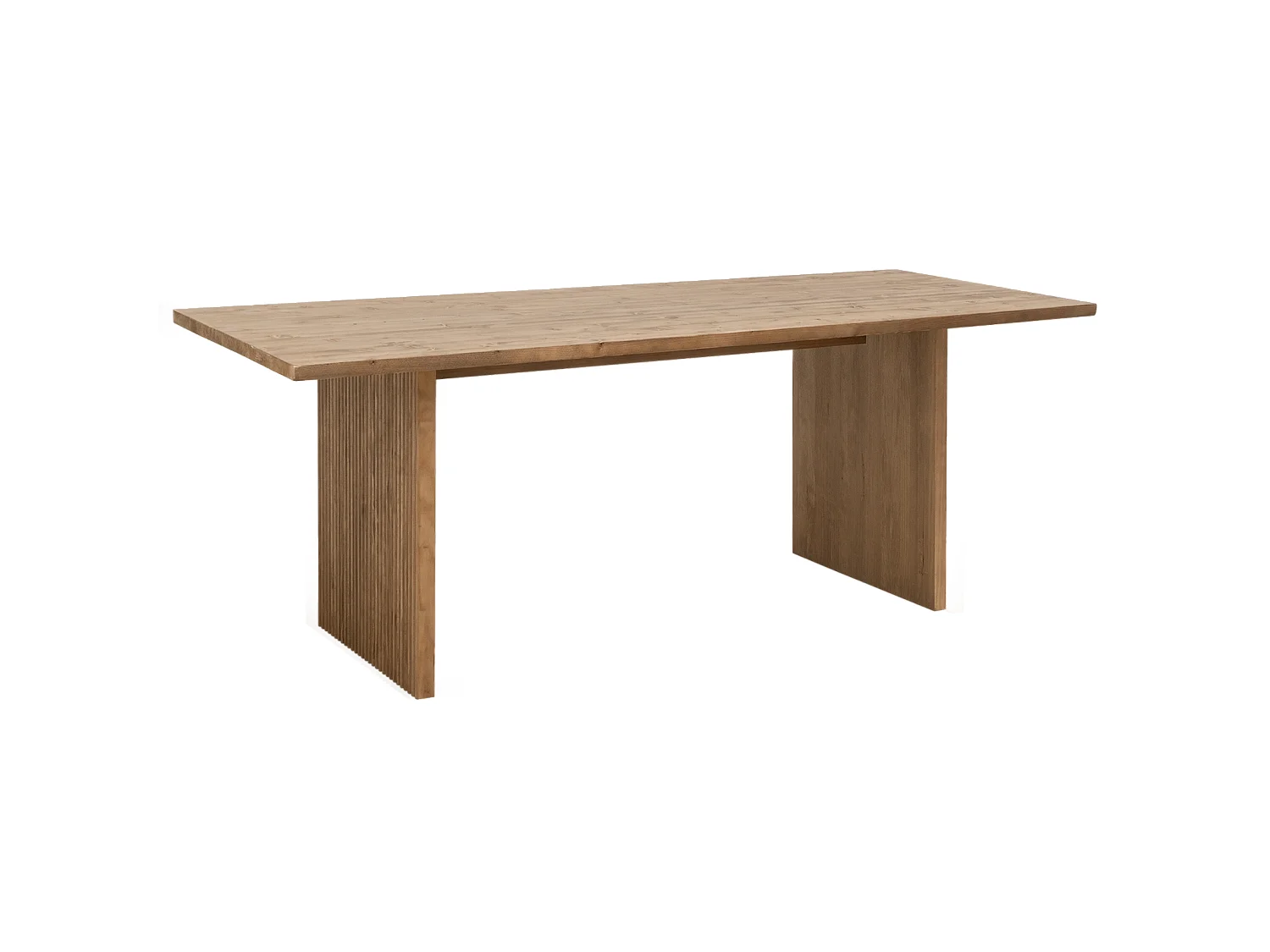 Tavolo da pranzo rettangolare in legno massello tono marrone 180x80cm - BALI - DECOWOOD