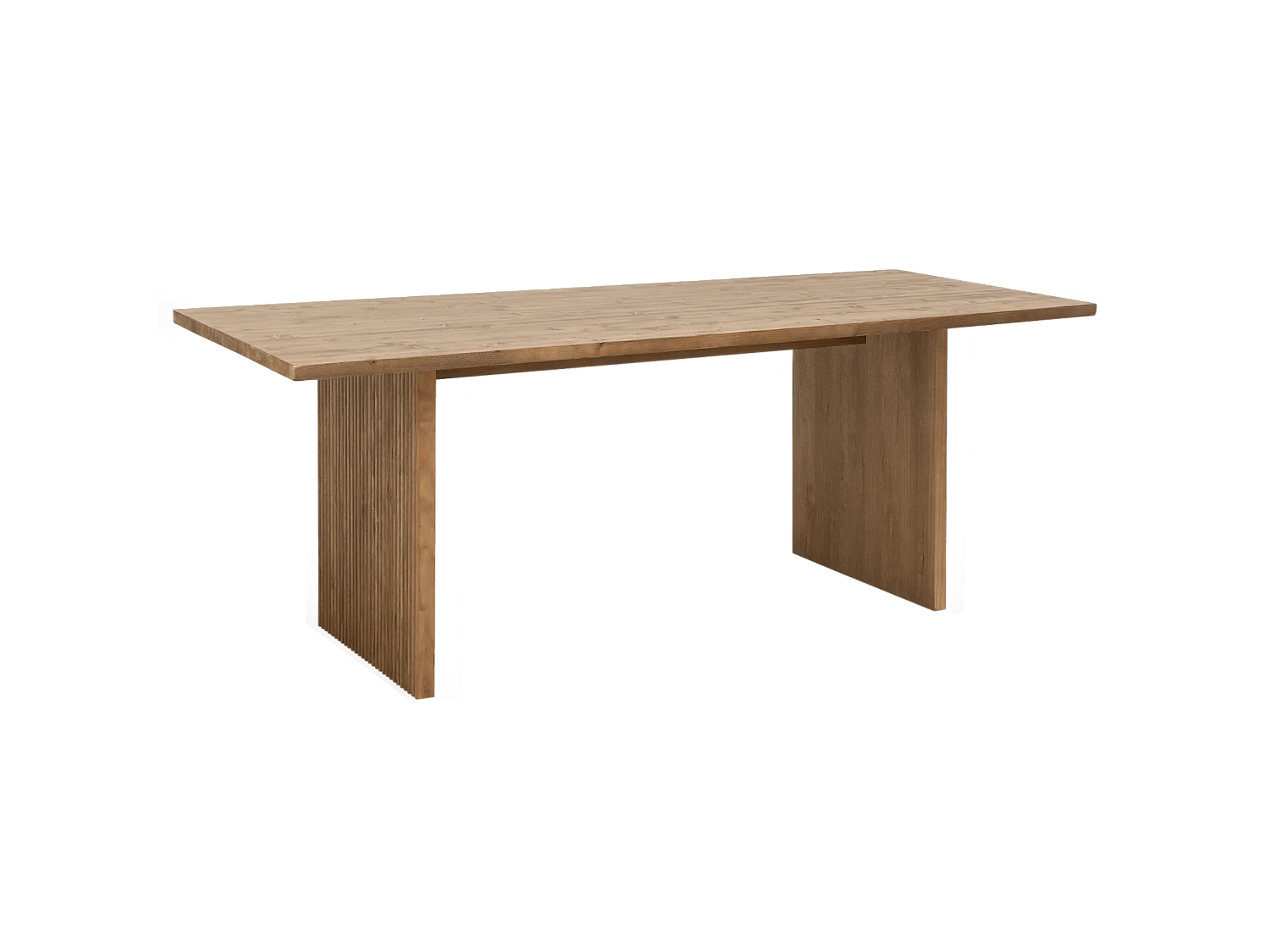 Tavolo da pranzo rettangolare in legno massello tono marrone 180x80cm - BALI - DECOWOOD
